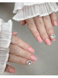 ワンカラー+ハートパーツ