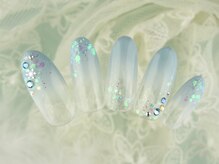 シューズネイルプロデュース/キラキラグラデーション
