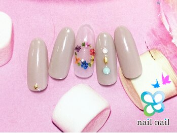 ネイルネイル 南森町店(nailnail)/押し花ネイル♪昼割5,500円 