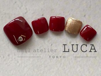 ネイルアトリエルカ(nail atelier LUCA)/L-46 大人上品ボルドーフット