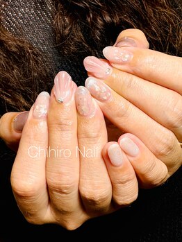 チヒロネイル/オフィス向き夏ネイル