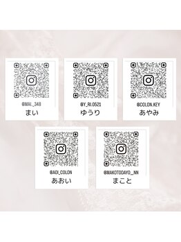 コロン(colon)/スタッフ　インスタグラム