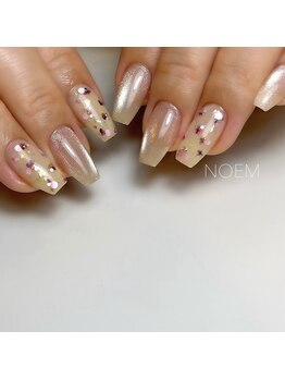 ノエム ネイルサロン(NOEM)/ホロ&押し花アート