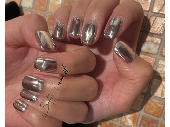 タスメット(+met)/～冬っぽミラーネイル～