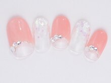 ネイルサロン ドレリッチ 大宮店(drerich)/逆フレンチホログラデ