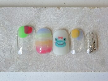 カラ ネイル 中津店(calla nail)/カエルさんネイル