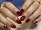 ボルドーワンカラーネイル