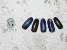 ブルーマグネットネイル◎