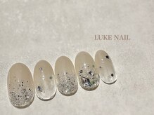 ルークネイル(LUKE NAIL)/キラキラビジュー大人ネイル