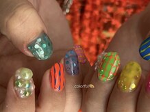 ルカ 原宿(lux)/カラフル個性派ネイル