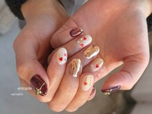 アントレッド(entraide)/ミラー×ハートクリスマスネイル