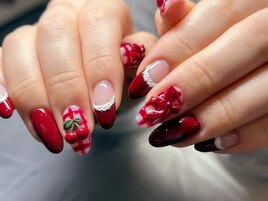 クリスマス　お正月ネイル