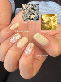 春デザインネイル/お花ネイル