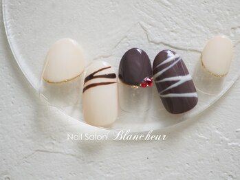 ネイルサロン ブランシュール(Nail Salon Blancheur)/チョコレートバレンタインネイル