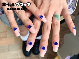 シンプル/フィルイン/春ネイル