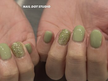 緑カラーで春っぽく