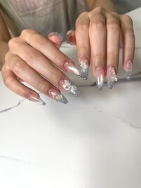 マググラデ×蝶×ハイビスカス