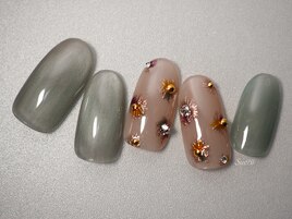 秋フラワー×グリーン