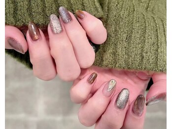 ビューティービースト フォー ネイルアンドアイラッシュ 松浜店(beauty:beast)/ブラウンニュアンスネイル☆