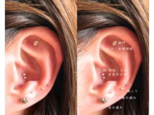 ビレイ(Birei)/シンプルな耳ツボジュエリー