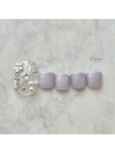 ネイルサロンリュクス (nailsalon Luxe)/フットネイル　キラキラビジュー