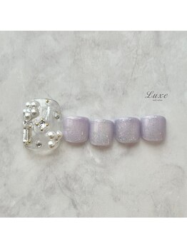 ネイルサロンリュクス (nailsalon Luxe)/フットネイル キラキラビジュー