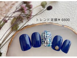 冬の定番★ツイードネイル