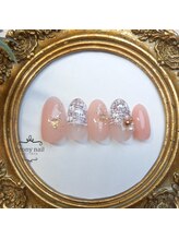 ピオニーネイル(peony nail)/大人上品ツイード