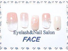 アイラッシュアンドネイルサロン フェイス(Eyelash&NailSalon FACE)/ハンド定額ネイル　￥6.500