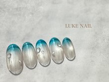 ルークネイル 恵比寿店(LUKE NAIL)/うるつやマグネットしずくグラデ