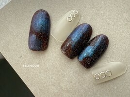 ブラウン×青マグ