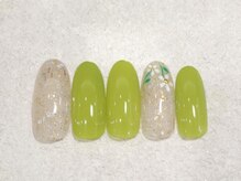 リノ ネイル(Rino nail)/5月新作　先端お花ネイル705a1