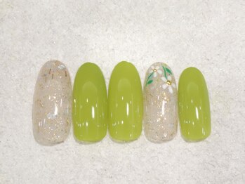 リノ ネイル(Rino nail)/5月新作 先端お花ネイル705a1