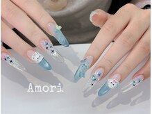 アモリ(Amori)の雰囲気（水色・クリアマグネット&グラデ ホログラム入り）