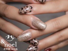 秋冬ネイル レオパード柄ネイル