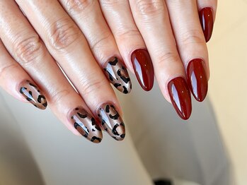 ワンアンドオンリー(One&Only)/レオパード×ボルドー