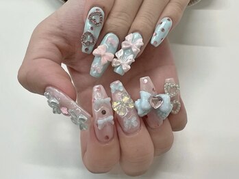 ルルシアン 代々木(luluchien)の写真/予算オーバーの心配ゼロ◎毎月通いやすい定額で、周りと差がつく最旬うる艶ちゅるんネイルを楽しめる♪