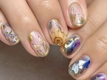 ランネイル 名古屋伏見(RANnail)/手描きフラワーネイル
