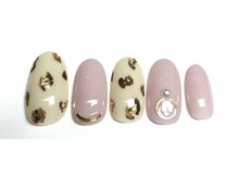 ネイルアンドアイ ミント(nail＆eye mint)/ヒョウ柄ネイル