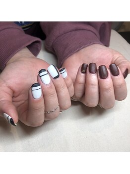 アース コアフュールボーテ 佐久平店(EARTH coiffure beaute)/マットネイル10850円