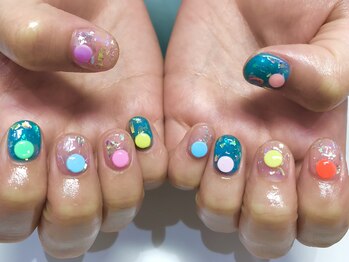 クォーターリゾートネイル(QUARTER RESORT nail)/韓国風ネイル☆
