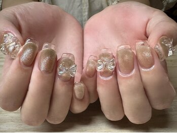 アミュリー ネイル アトリエ(Amury nail atelier)/マグネット リボン ブライダル