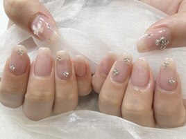 ちゅるちゅるワンホンネイル