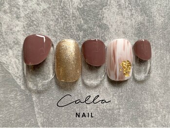 カラネイル 南森町店(calla nail)/ブラウンネイル