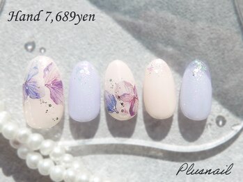 プラスネイル 北千住東口店(PLUS NAIL)/【2691】定額7,689円紫陽花