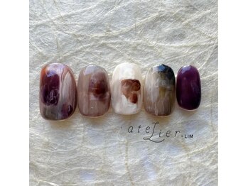 アトリエ プラス リム(atelier +LIM)/秋ネイル / パープル