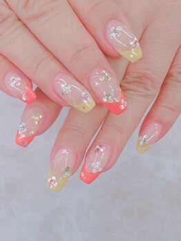 ネイルサロン シェル(Nail Salon SHELL)/春の小花ネイル☆