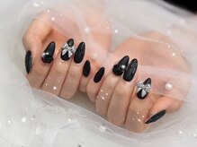 ベルグローアルファネイル(BELLE GROW ALPHA NAIL)/黒色デザイン☆