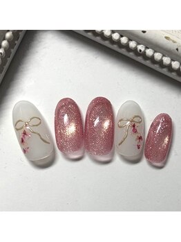 ネイリッシュサロン エー(Nailish Salon A)の写真/《実力派オーナーの隠れ家サロン》こだわりあるジュエリーのようなサンプル多数!【マグネットコース¥8640】