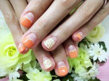 プルミエ ネイル(Premier Nail)/オレンジ★ブライダルネイル